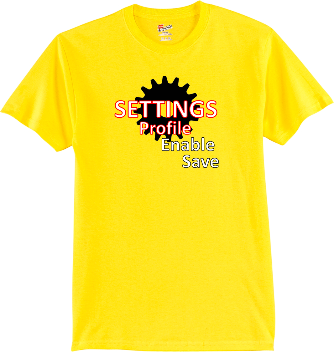 Settings sh slv Tees